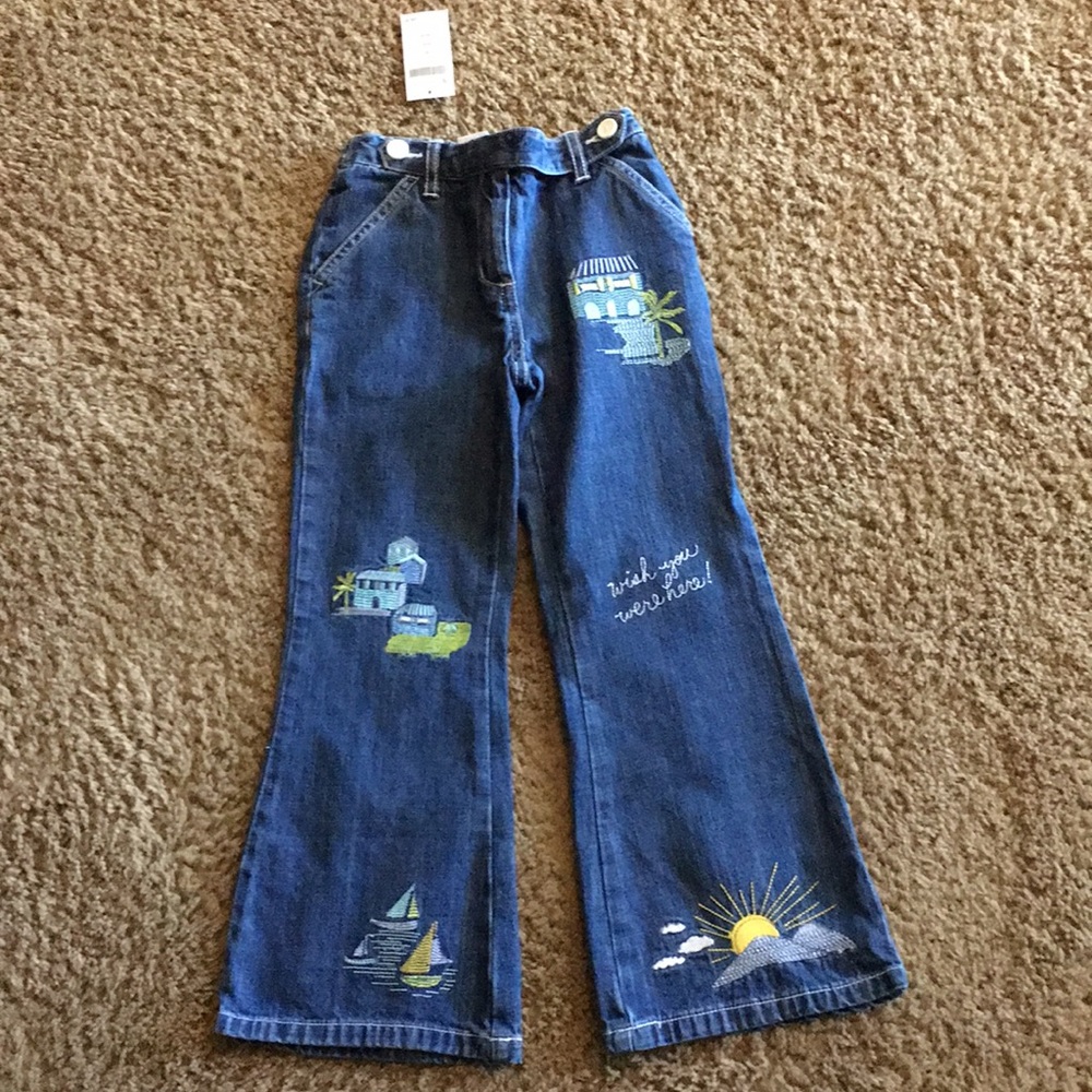 NWTs Vintage Gymboree Vacation Time jeans Sz 6